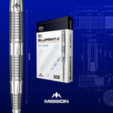 Mission BLUPRNT 003 DSGND R2.5 90% Tungsten Steel Tip Dart-7-22 GRAM-Premier Darts