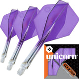Unicorn Forge Plus Two-Tone All In One System-23-Clear Black-Medium-Premier Darts