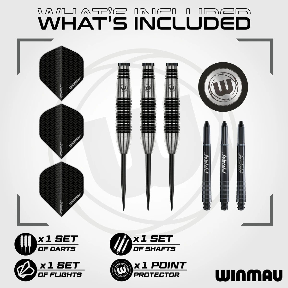Winmau Blackout 2 Torpedo 90% Tungsten Steel Tip Darts-3-23 GRAM-Premier Darts
