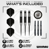 Winmau Blackout 2 Torpedo 90% Tungsten Steel Tip Darts-3-23 GRAM-Premier Darts