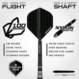 Winmau Blackout 2 Torpedo 90% Tungsten Steel Tip Darts-4-23 GRAM-Premier Darts