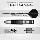 Winmau Blackout 2 Torpedo 90% Tungsten Steel Tip Darts-5-23 GRAM-Premier Darts