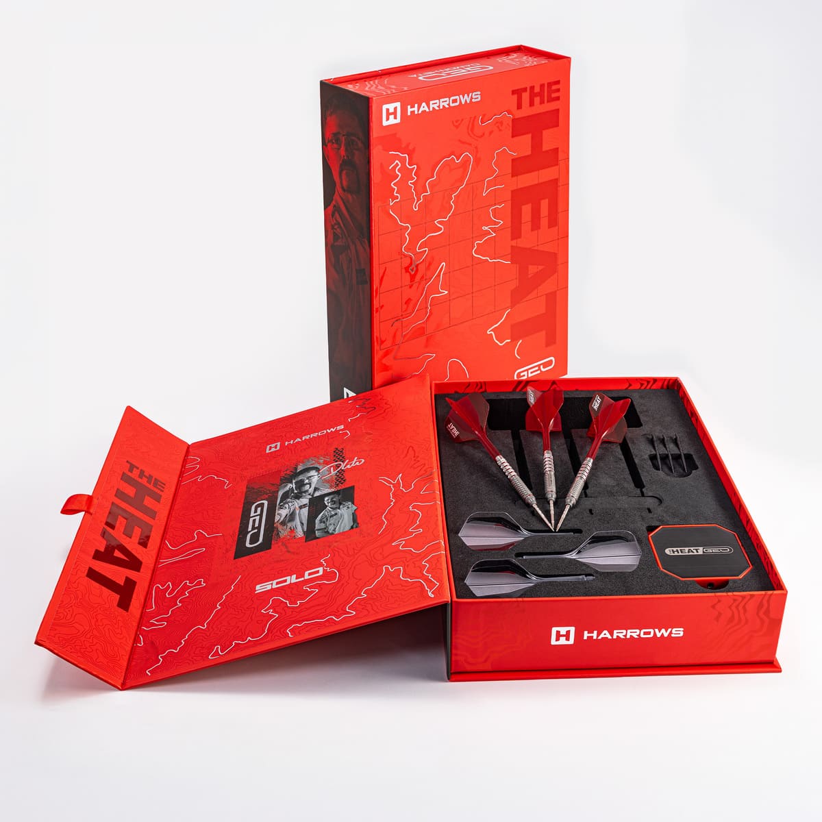 Harrows Damon Heta Geo QP 90% Tungsten Steel Tip Darts-9-22 GRAM-Premier Darts