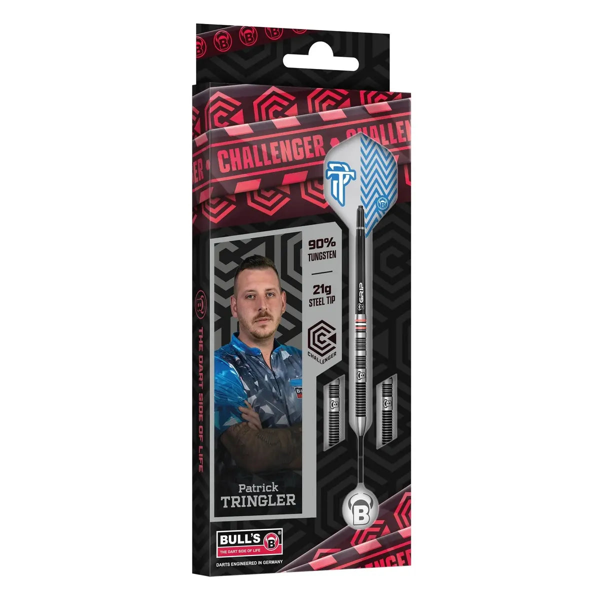 Bull's DE Challenger Patrick Tringler 90% Tungsten Steel Tip Darts