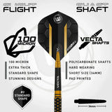 Winmau Bradley van der Velden 90% Tungsten Steel Tip Darts-5-22 GRAM-Premier Darts