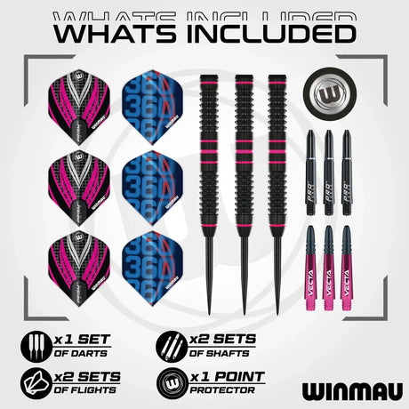 Winmau Rebecca Allen 90% Tungsten Steel Tip Darts