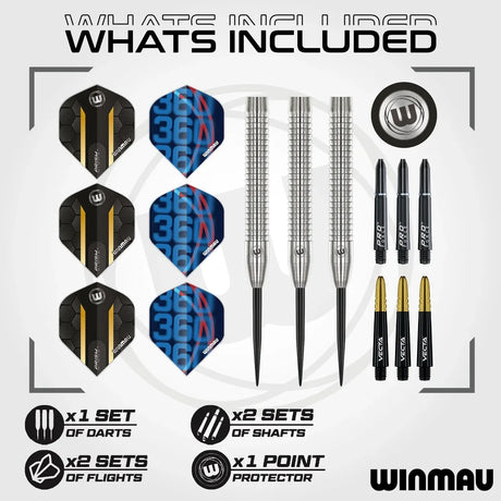 Winmau Jack Nankervis 90% Tungsten Steel Tip Darts