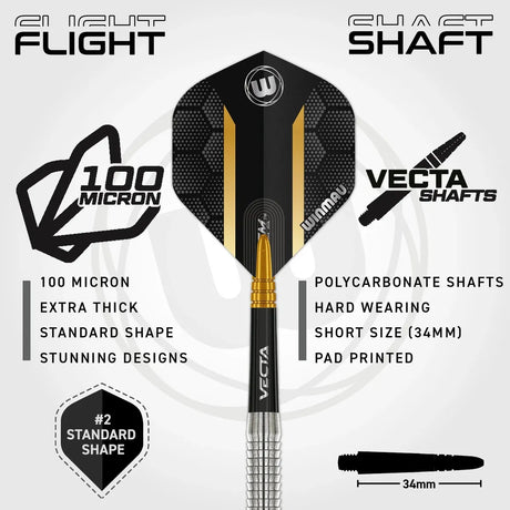 Winmau Jack Nankervis 90% Tungsten Steel Tip Darts