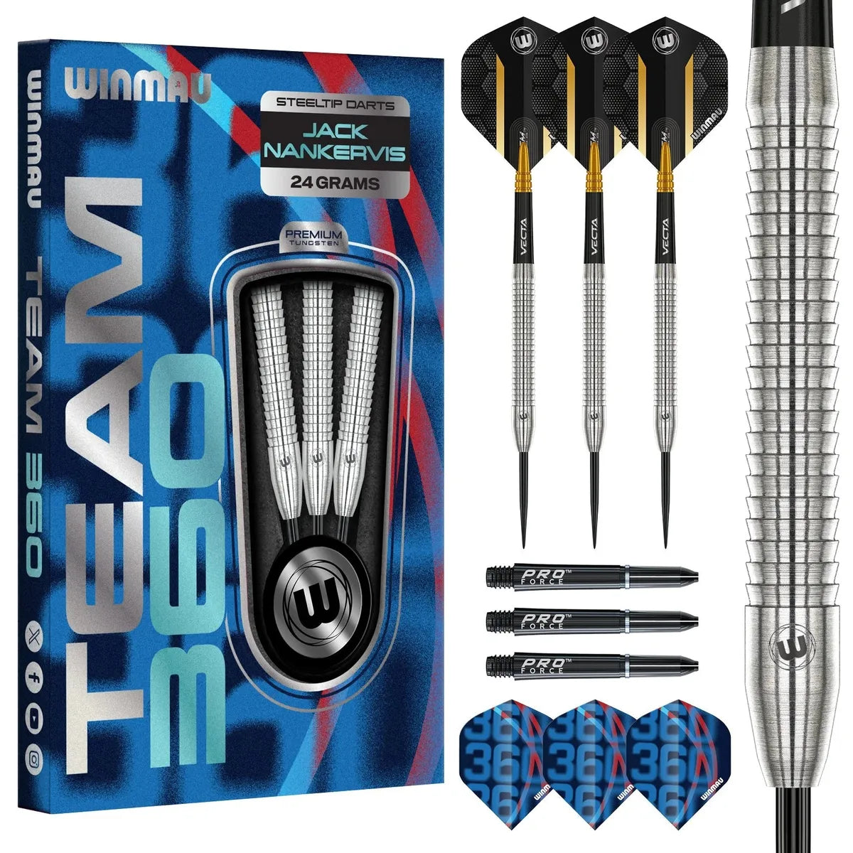 Winmau Jack Nankervis 90% Steel Tip Darts | Team 360 – Premier Darts