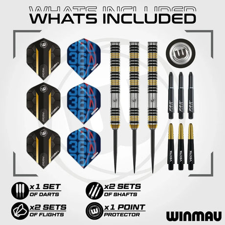 Winmau Nicholai Bado 90% Tungsten Steel Tip Darts