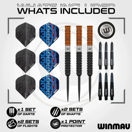 Winmau Ben Townley 90% Tungsten Steel Tip Darts
