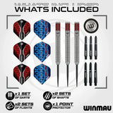 Winmau Lewis Cook 90% Tungsten Steel Tip Darts