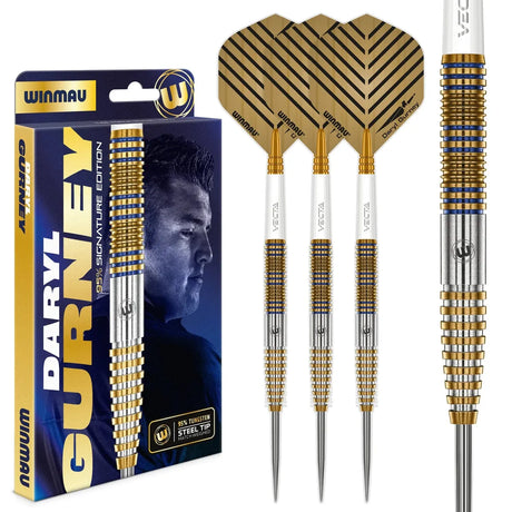 Winmau Daryl Gurney Signature Edition 95% Tungsten Steel Tip Darts-6-23 GRAM-Premier Darts