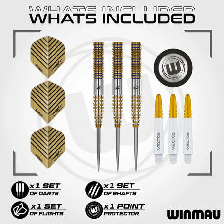 Winmau Daryl Gurney Signature Edition 95% Tungsten Steel Tip Darts-3-23 GRAM-Premier Darts