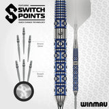 Winmau Lunaris Parallel SP 90% Tungsten Steel Tip Darts-9-23 GRAM-Premier Darts