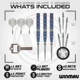 Winmau Lunaris Tapered SP 90% Tungsten Steel Tip Darts-3-22 GRAM-Premier Darts