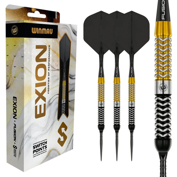 Winmau Exion Parallel SP 90% Tungsten Steel Tip Darts-1-22 GRAM-Premier Darts