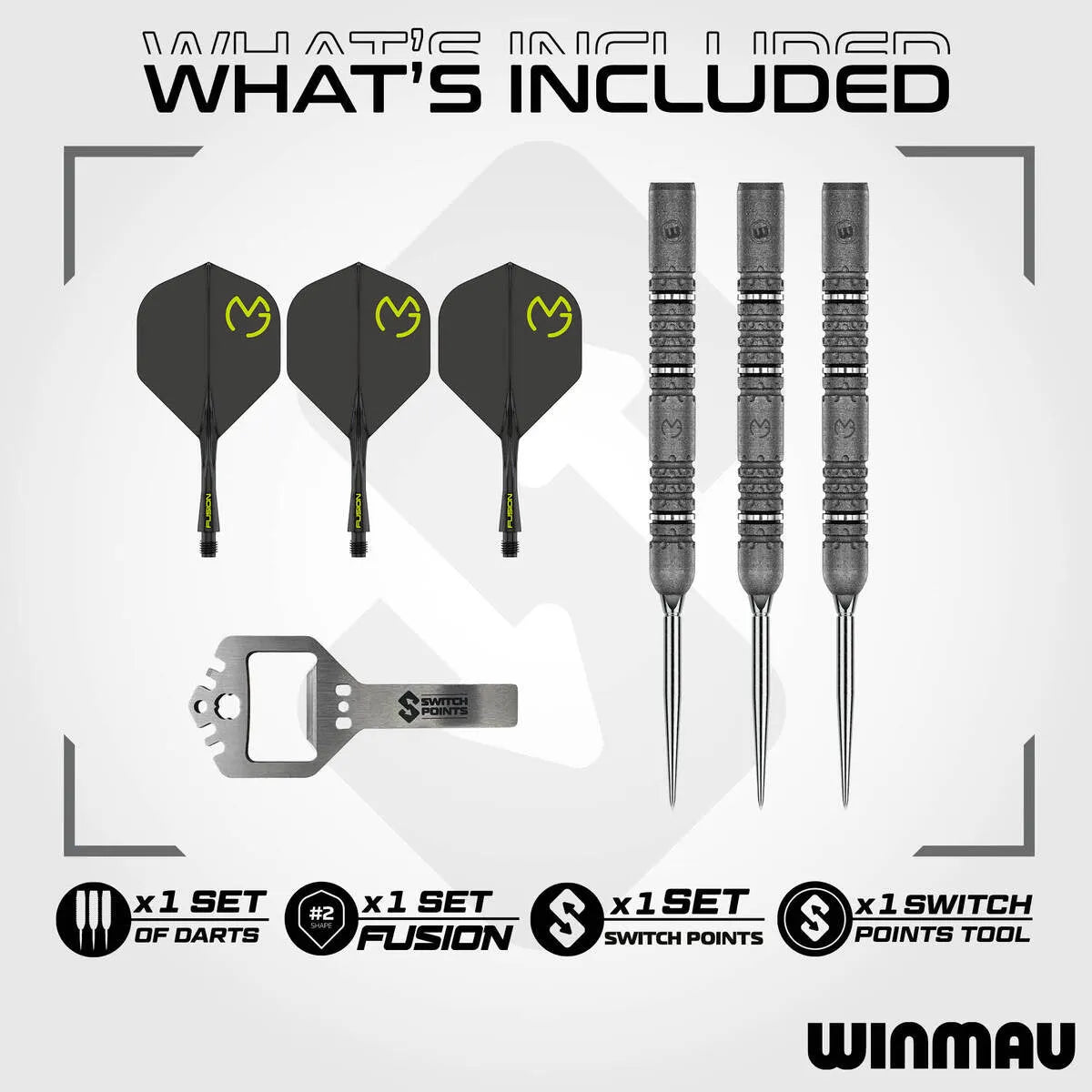 Winmau MVG Signature Edition SP 90% Steel Tip Darts-3-22 GRAM-Premier Darts
