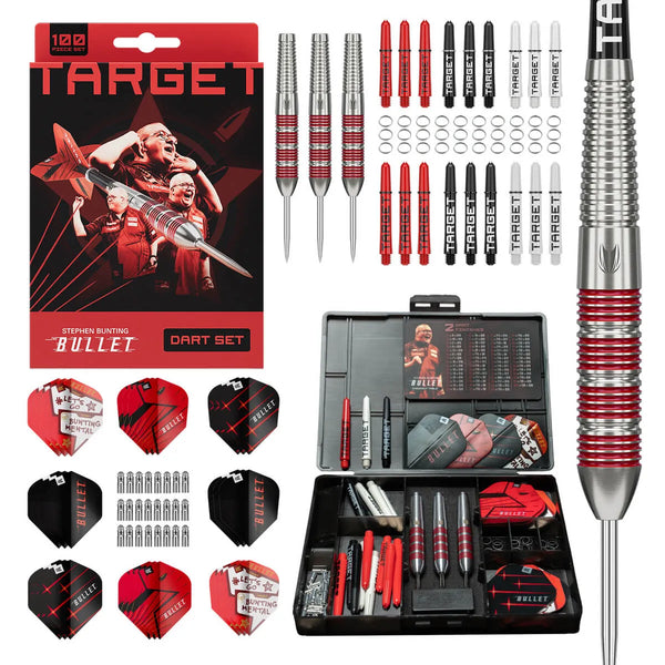 Target Darts Stephen Bunting 100Pc Brass Dart Set-1-22 GRAM-Premier Darts