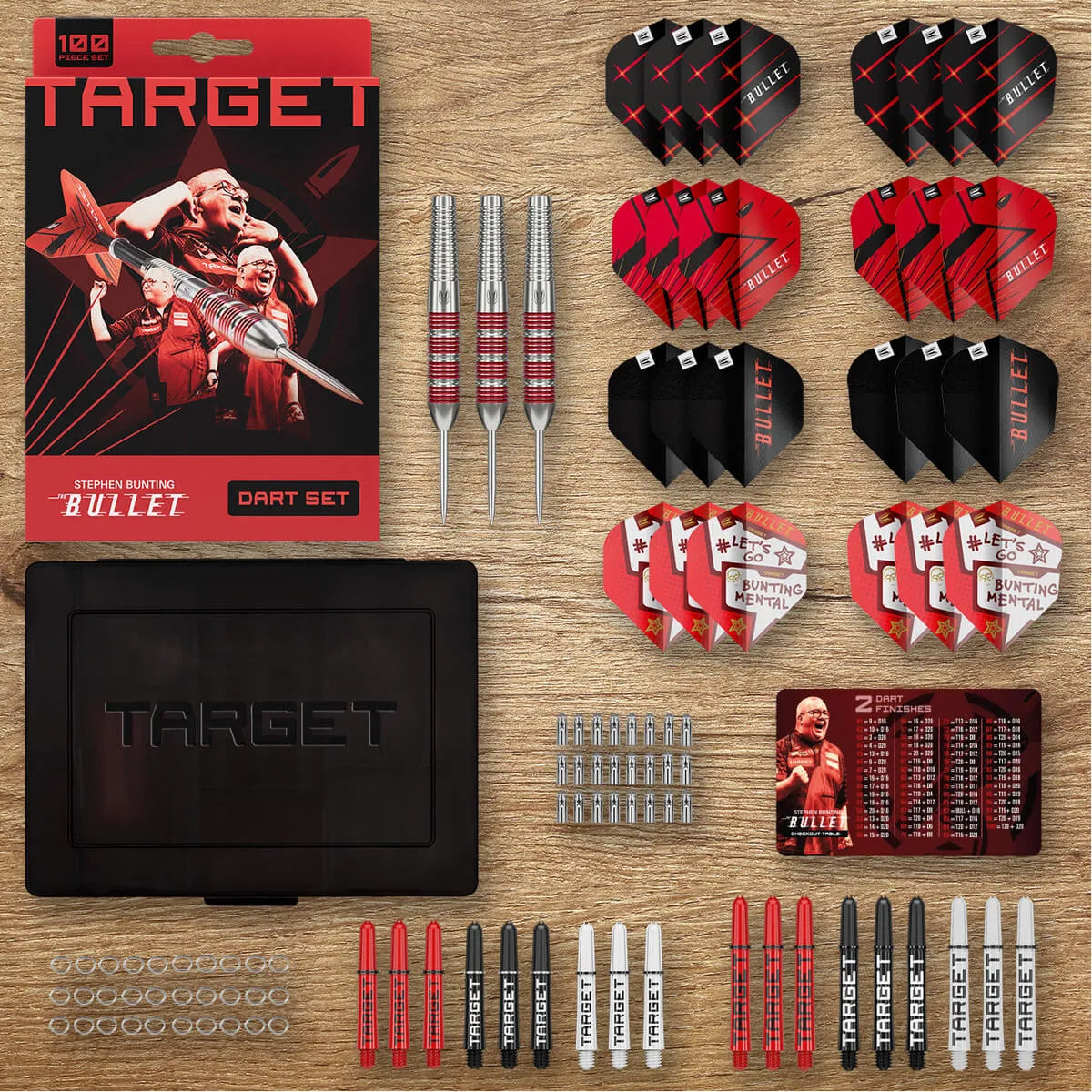Target Darts Stephen Bunting 100Pc Brass Dart Set-7-22 GRAM-Premier Darts