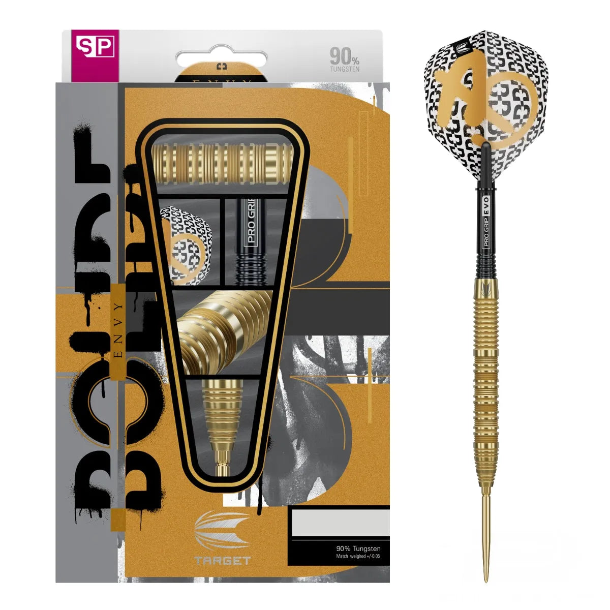 Target Darts Bolide Envy 01 90% Tungsten Steel Tip Darts-1-22 GRAM-Premier Darts