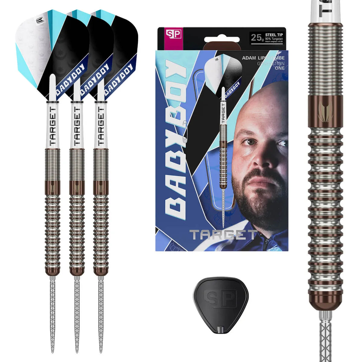 Target Darts Adam Lipscombe G1 SP 90% Tungsten Steel Tip Darts-3-25 GRAM-Premier Darts