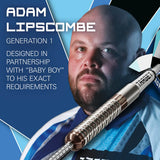 Target Darts Adam Lipscombe G1 SP 90% Tungsten Steel Tip Darts-4-25 GRAM-Premier Darts