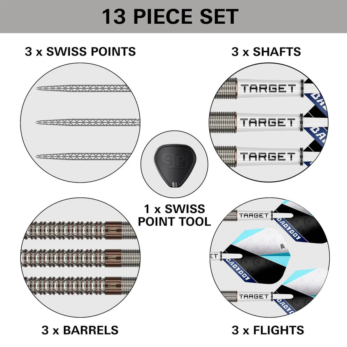 Target Darts Adam Lipscombe G1 SP 90% Tungsten Steel Tip Darts-7-25 GRAM-Premier Darts