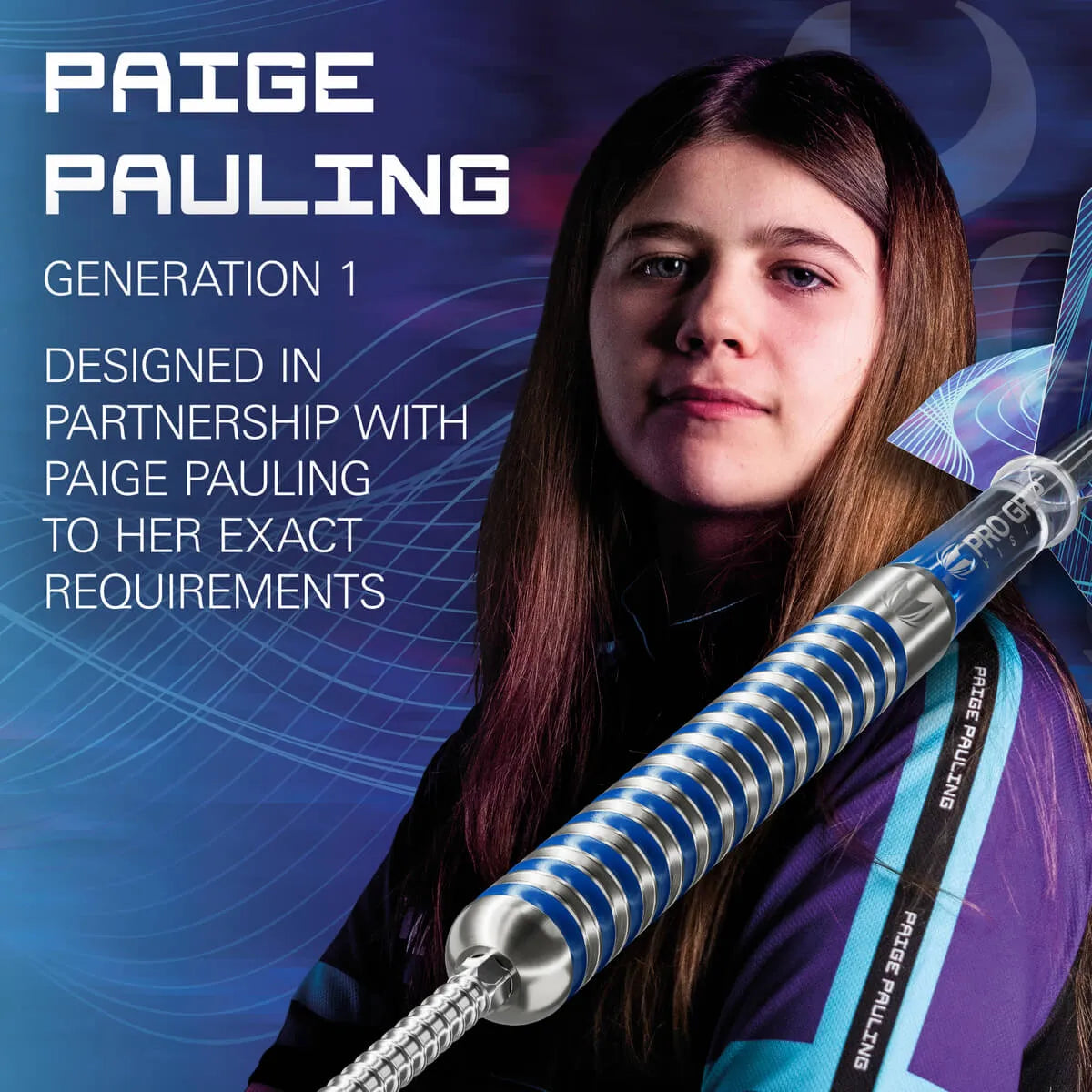 Target Darts Paige Pauling G1 SP 90% Tungsten Steel Tip Darts-4-22 GRAM-Premier Darts