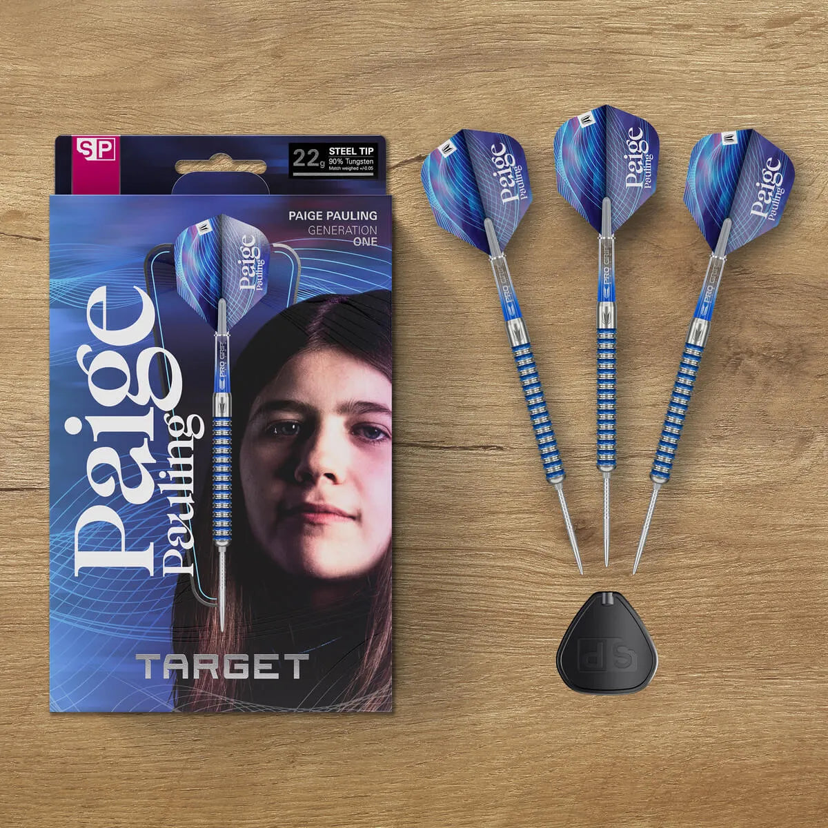 Target Darts Paige Pauling G1 SP 90% Tungsten Steel Tip Darts-8-22 GRAM-Premier Darts