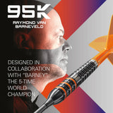 Target Darts Raymond Van Barneveld 95K 95% Tungsten Steel Tip Darts-4-21 GRAM-Premier Darts