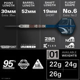 Star Wars | Target Mandalorian SP 95% Tungsten Steel Tip Darts-4-22 GRAM-Premier Darts