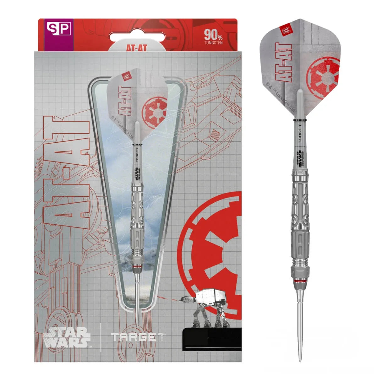 Star Wars | Target AT-AT SP 90% Tungsten Steel Tip Darts-1-23 GRAM-Premier Darts