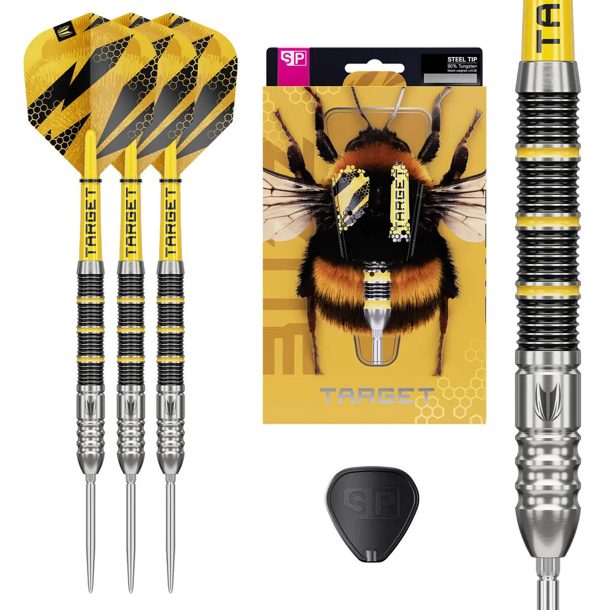 Target Darts Buzz 02 SP 90% Tungsten Steel Tip Darts-3-22 GRAM-Premier Darts