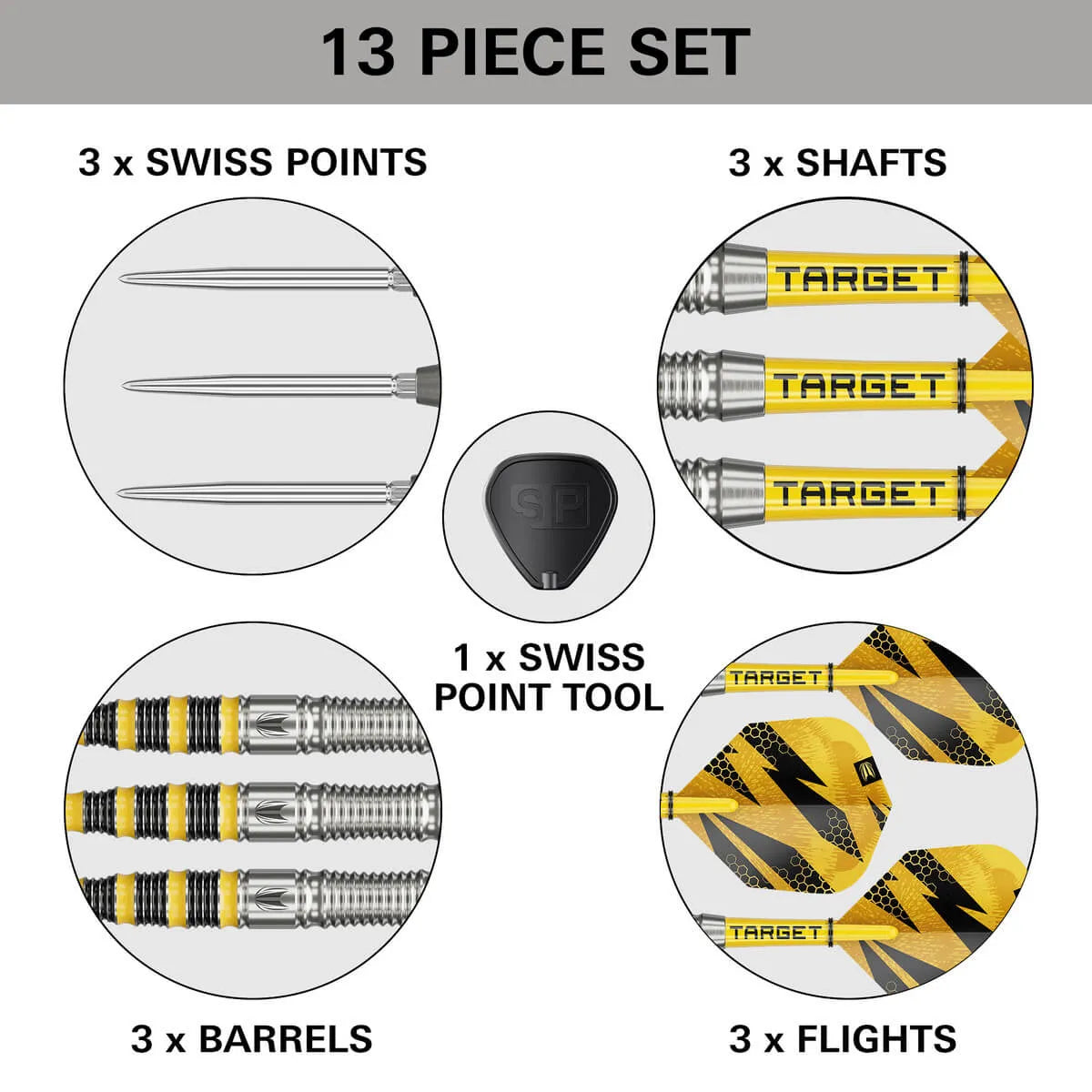 Target Darts Buzz 03 SP 90% Tungsten Steel Tip Darts-6-23 GRAM-Premier Darts