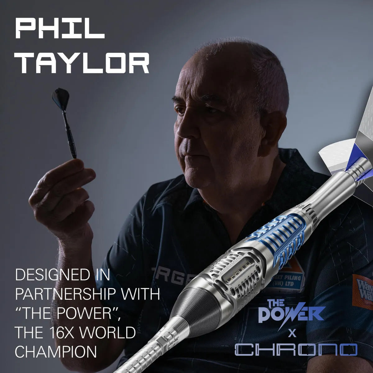 Target Darts Phil Taylor Chrono SP 95% Tungsten Steel Tip Darts-4-22 GRAM-Premier Darts