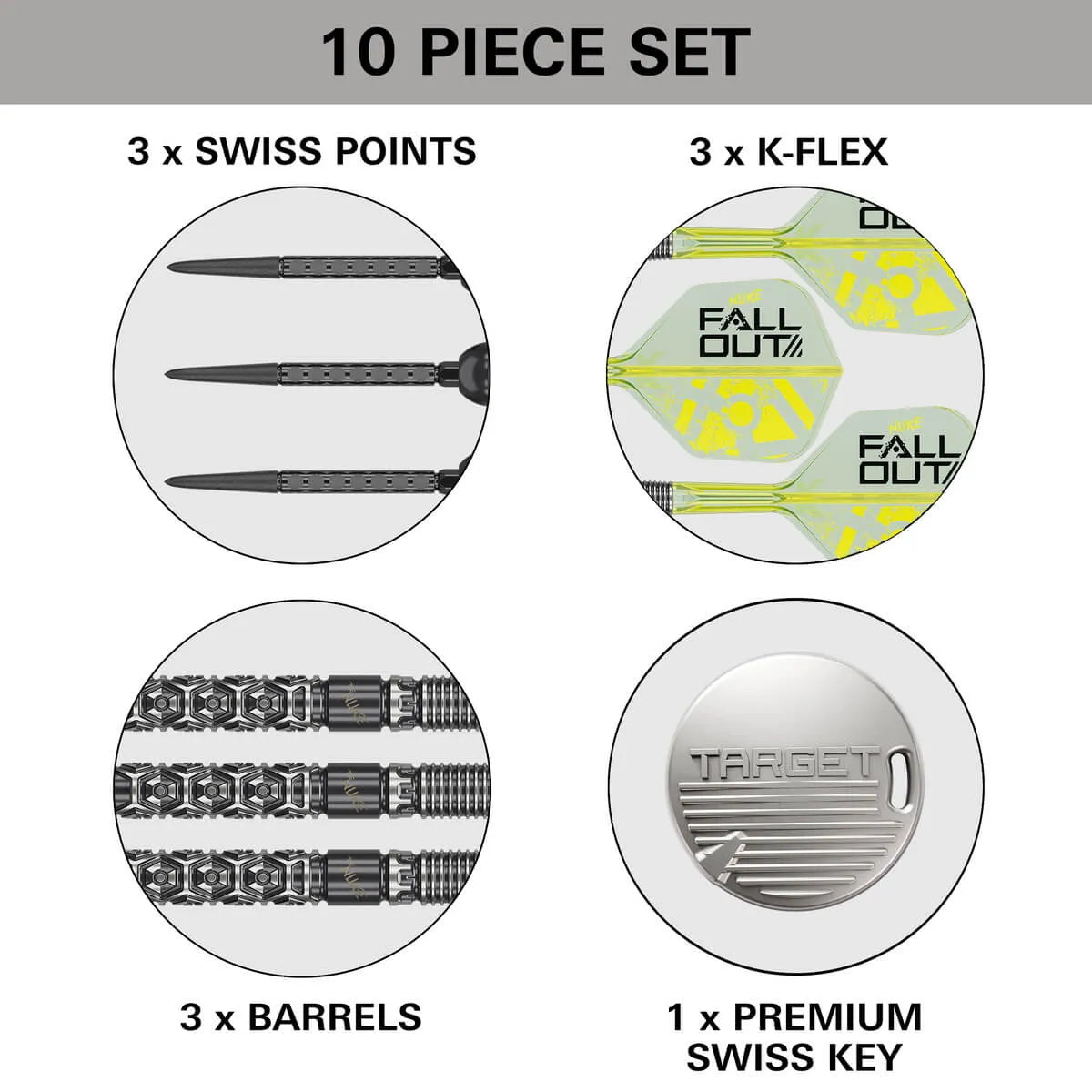 Target Darts Luke Littler Fallout SP 90% Tungsten Steel Tip Darts-7-22 GRAM-Premier Darts