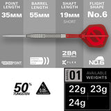 Target Darts Group Ø 02 SP 90% Tungsten Steel Tip Darts-4-21 GRAM-Premier Darts