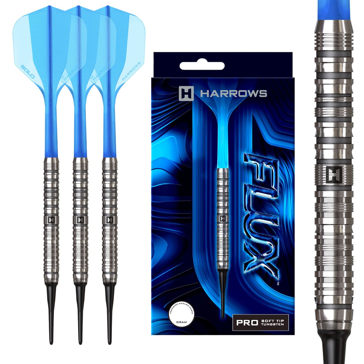 Harrows Flux Pro Tungsten Soft Tip Darts-1-20 GRAM-Premier Darts