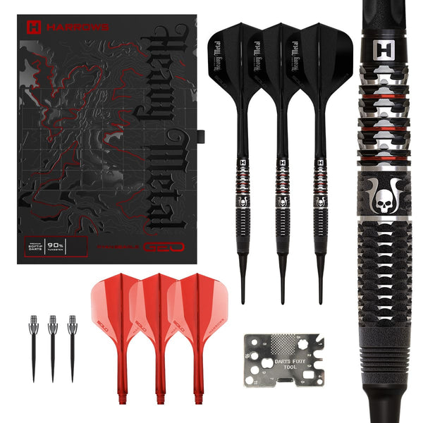 Harrows Ryan Searle Geo 90% Tungsten Soft Tip Darts-1-20 GRAM-Premier Darts