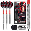 Harrows Damon Heta Natural Silver QP 90% Tungsten Steel Tip Darts-1-21 GRAM-Premier Darts