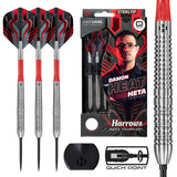 Harrows Damon Heta Natural Silver QP 90% Tungsten Steel Tip Darts-1-21 GRAM-Premier Darts
