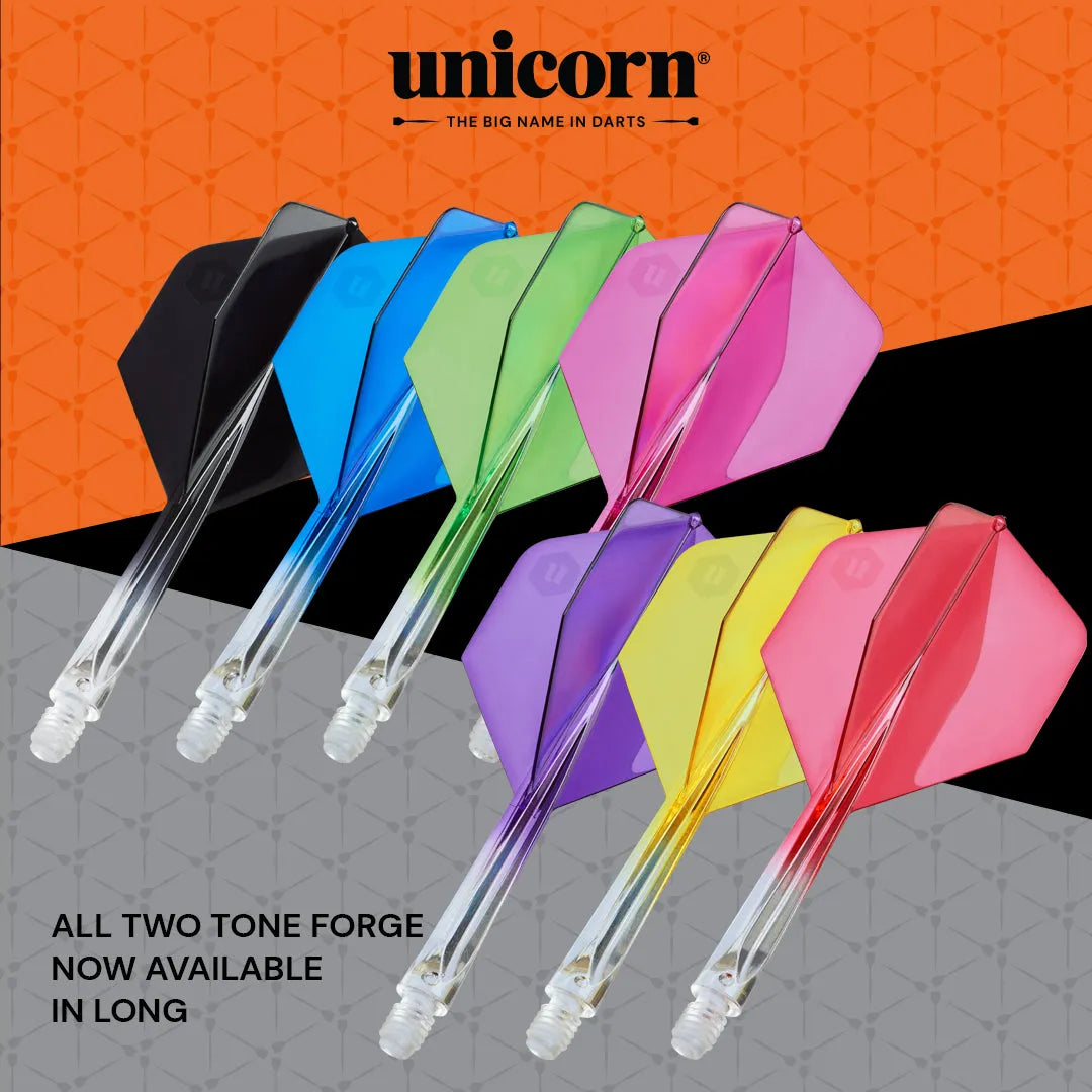 Unicorn Forge Plus Two-Tone All In One System-2-Clear Black-Medium-Premier Darts