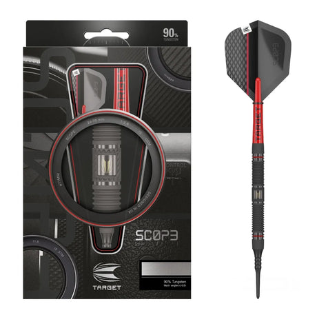 Target Darts Scope 10 90% Tungsten Soft Tip Darts-1-18 GRAM-Premier Darts