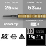 Target Darts Bolide Envy 10 90% Tungsten Soft Tip Darts-4-18 GRAM-Premier Darts