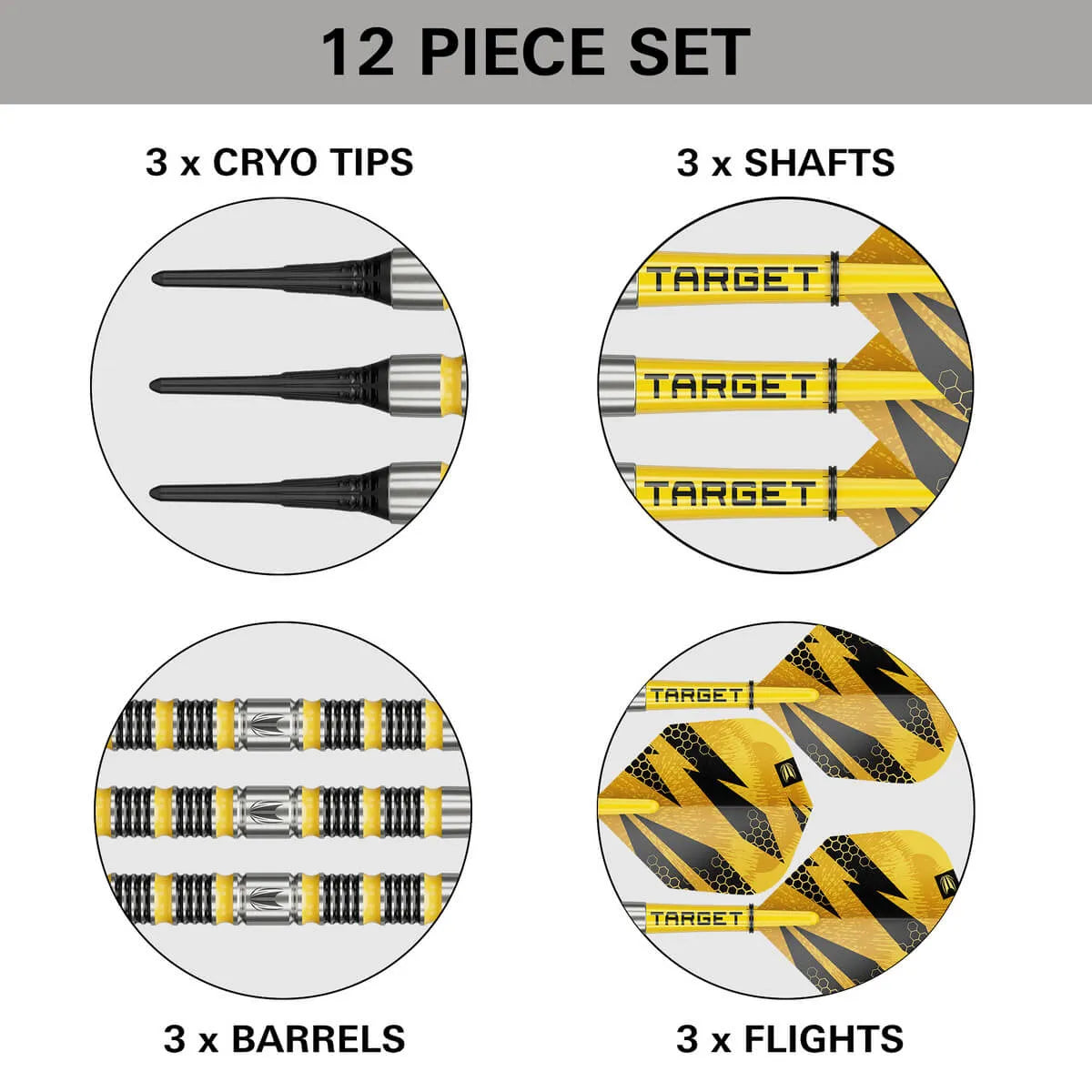 Target Darts Buzz 11 90% Tungsten Soft Tip Darts-6-18 GRAM-Premier Darts