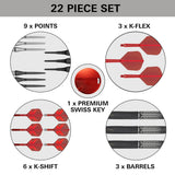 Target Darts Shift 90% Tungsten Soft Tip Darts-7-18 GRAM-Premier Darts