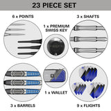 Target Darts Phil Taylor Chrono SP 95% Tungsten Soft Tip Darts-7-18 GRAM-Premier Darts