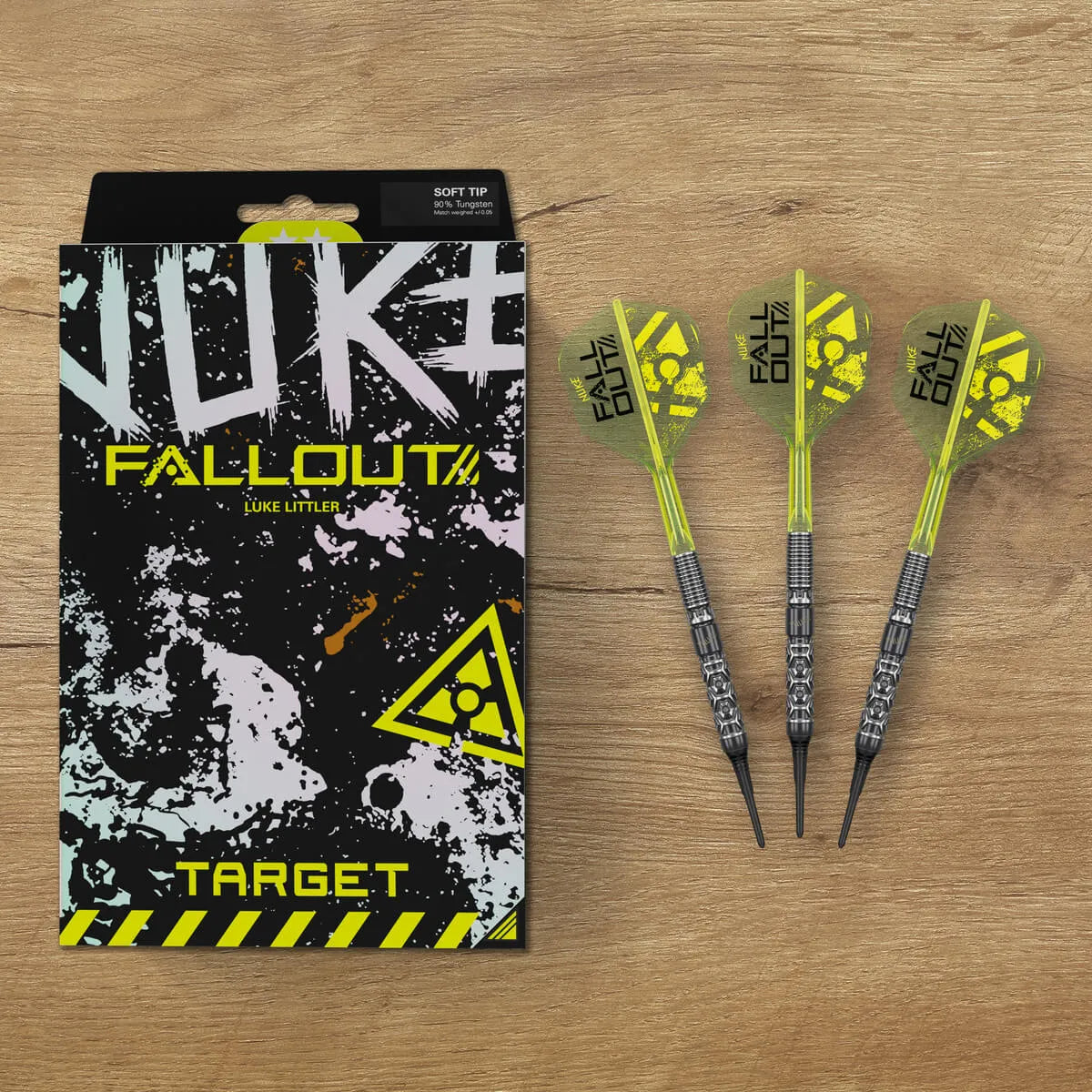 Target Darts Luke Littler Fallout 90% Tungsten Soft Tip Darts-8-19 GRAM-Premier Darts