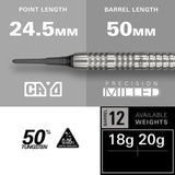 Target Darts Group Ø 12 SP 90% Tungsten Soft Tip Darts-4-18 GRAM-Premier Darts